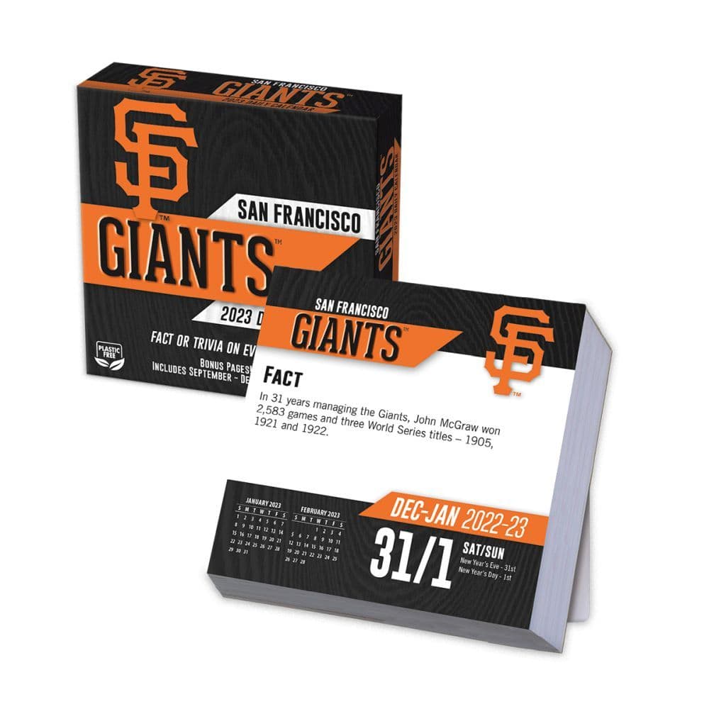 San Francisco Giants 2023 Desk Calendar