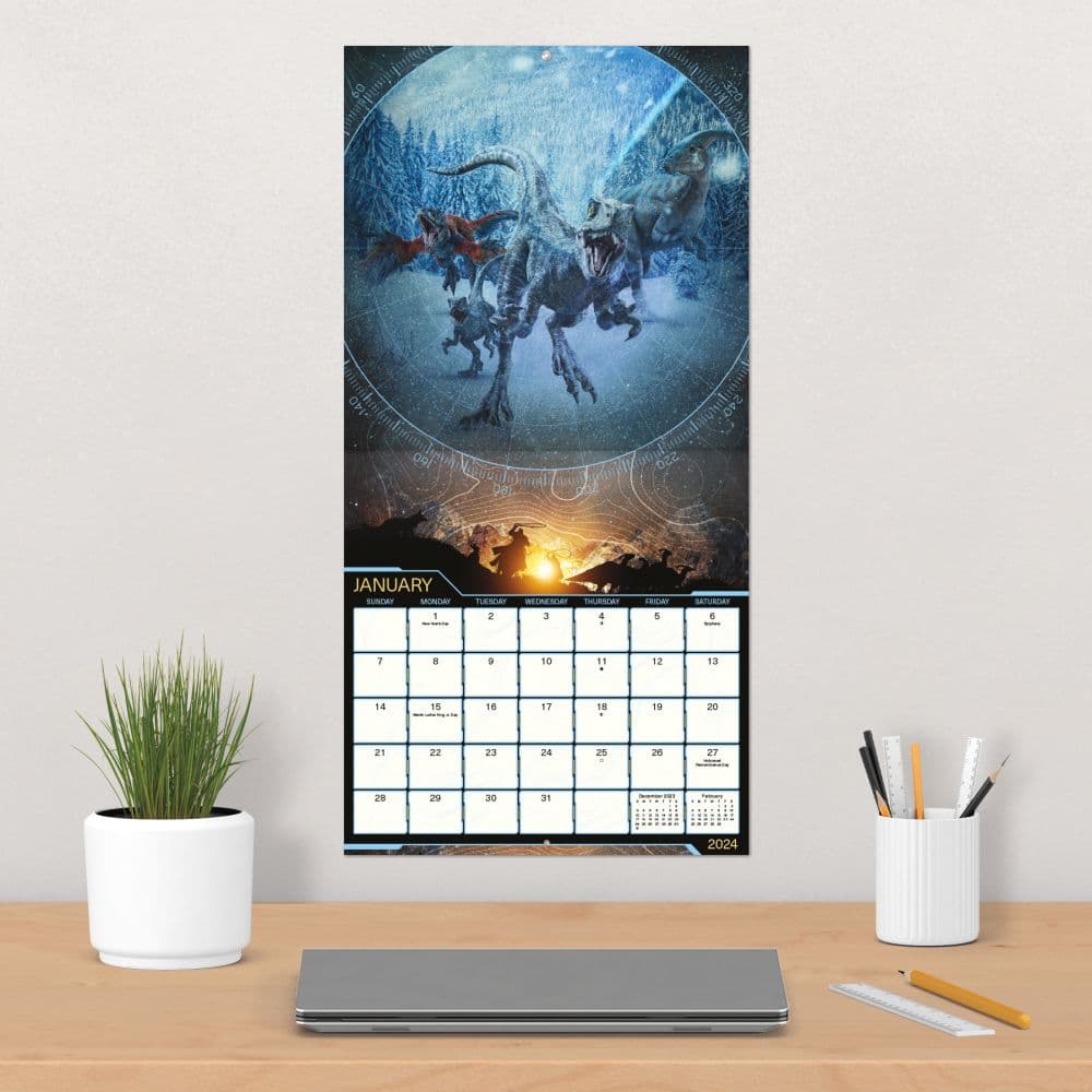 Jurassic World Dominion 2024 Wall Calendar