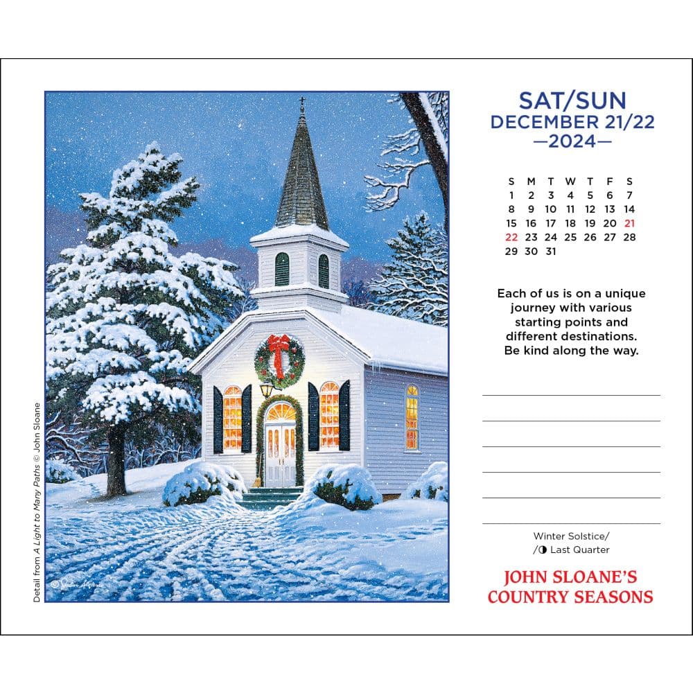 Country Seasons 2024 Desk Calendar interior 2
