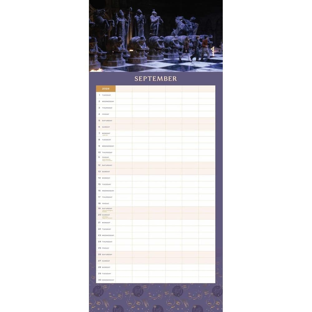 Harry Potter Hogwarts 2026 Family Wall Planner Fifth Alternate Image