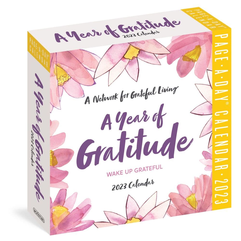 A Year Of Gratitude 2023 Page A Day Calendar Calendars