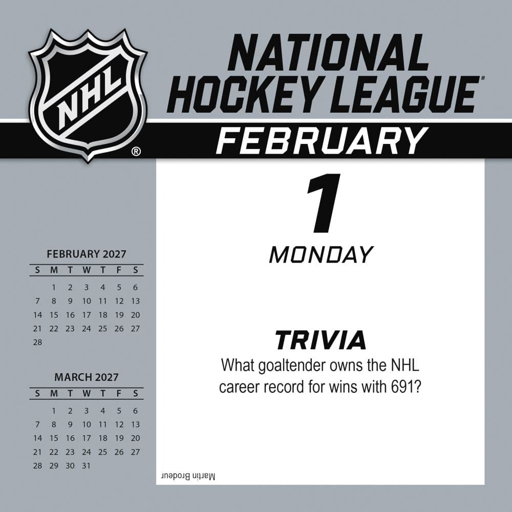 NHL All Team 2027 Desk Calenda Second Alternate Image