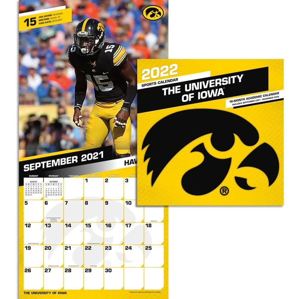 Col Iowa Hawkeyes 2022 Mini Wall Calendar - Calendars.com