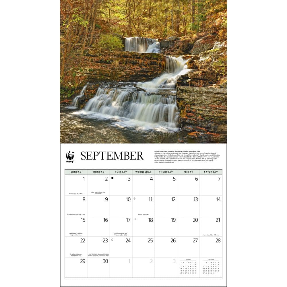 National Parks WWF 2024 Wall Calendar