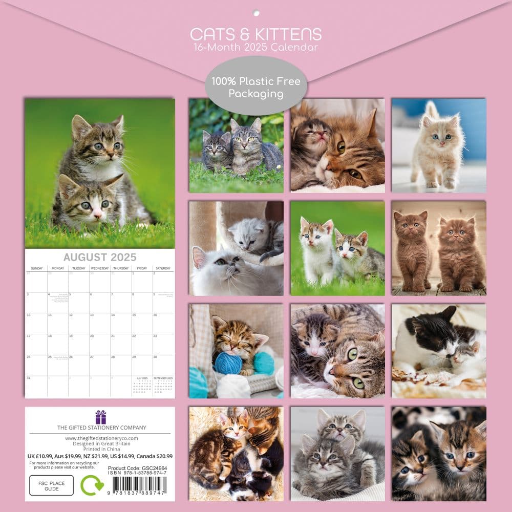 Cats and Kittens 2025 Wall Calendar First Alternate Image width=&quot;1000&quot; height=&quot;1000&quot;