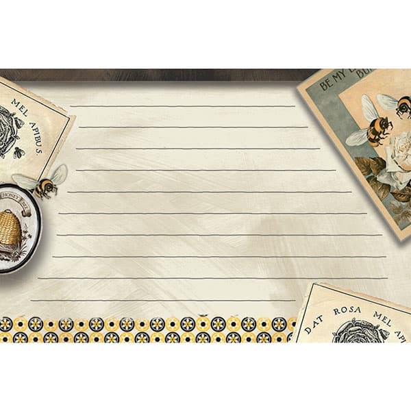 Honey & Grey Recipe Card 4X6 by Lori Siebert Main Image