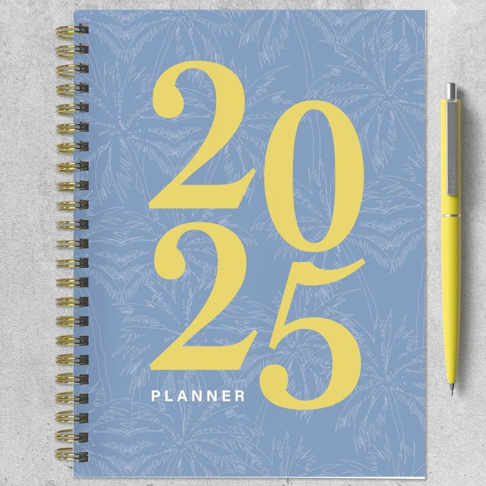 Italian Sky 2025 Weekly Planner with a pen