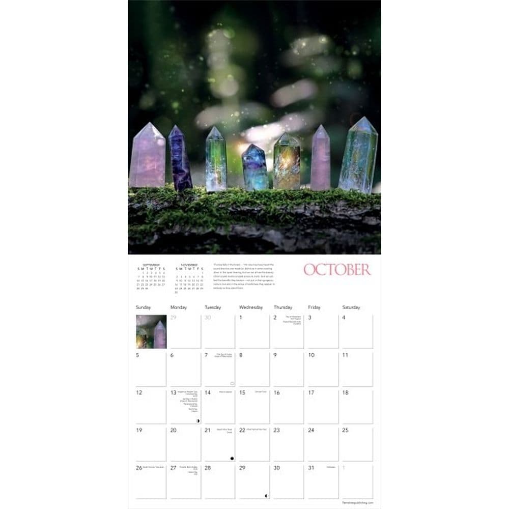 Healing Crystals 2025 Wall Calendar Third Alternate Image