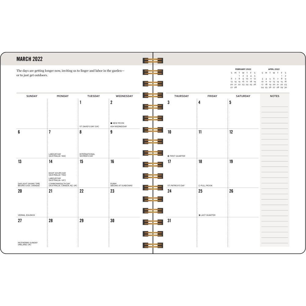 Martha Stewarts Organizing 2022 Monthly Weekly Planner Calendar Calendars Com