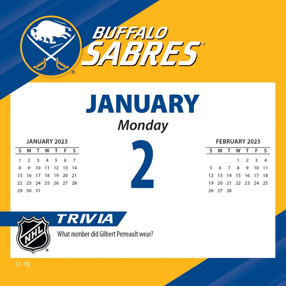 Buffalo Sabres 2023 Desk Calendar - Calendars.com