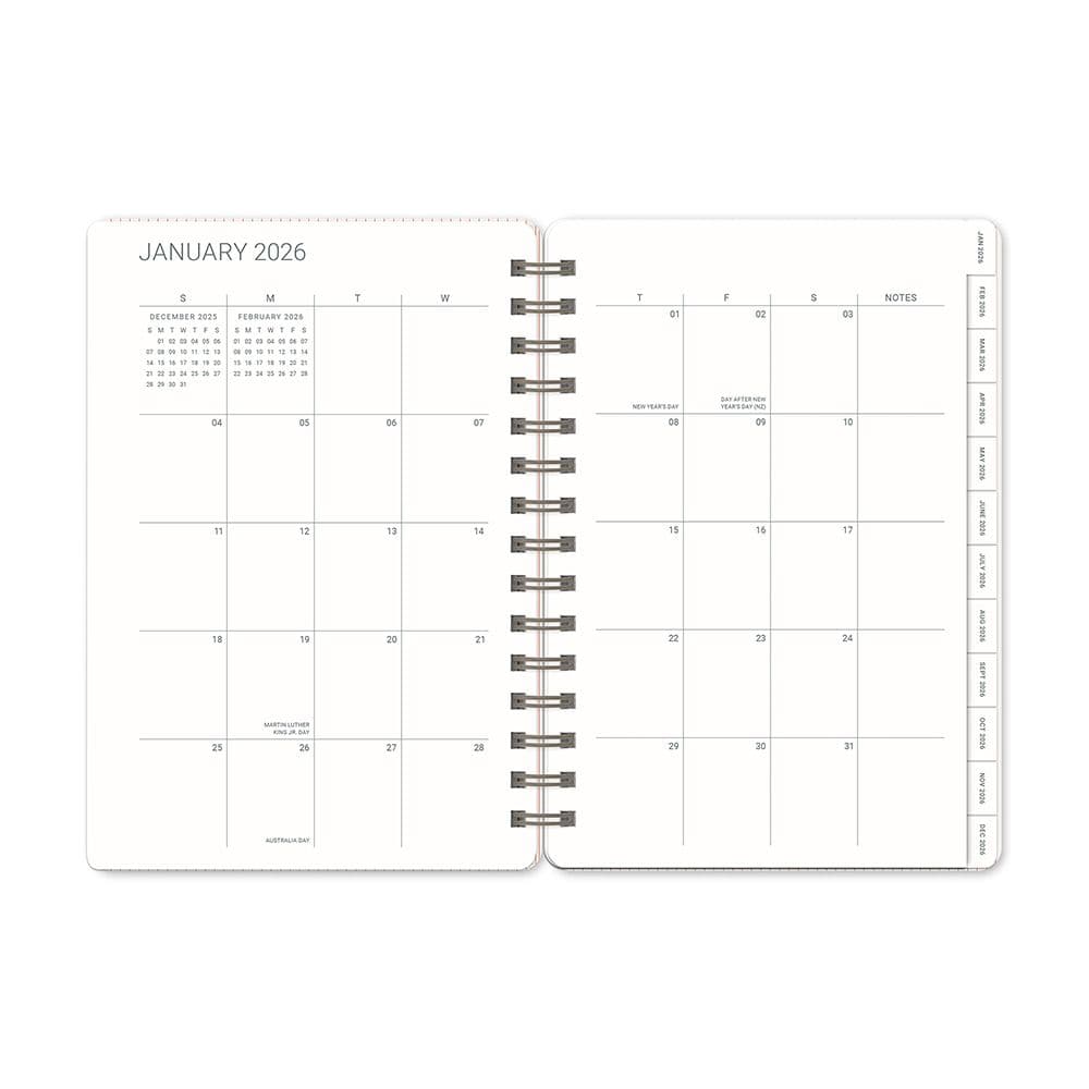 Coral Pink Agatha 2026 Planner Eighth Alternate Image