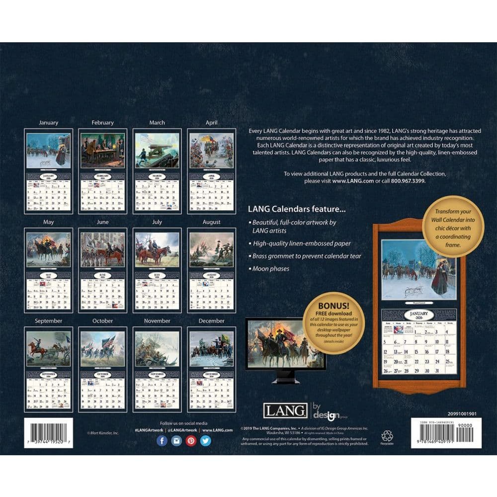 Civil War Wall Calendar