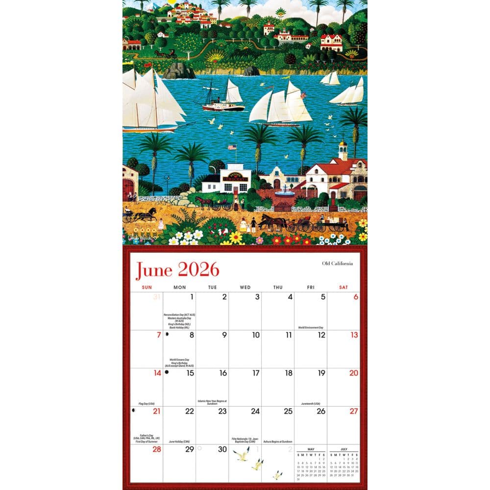 Wysocki Americana 2026 Mini Wall Calendar Third Alternate Image