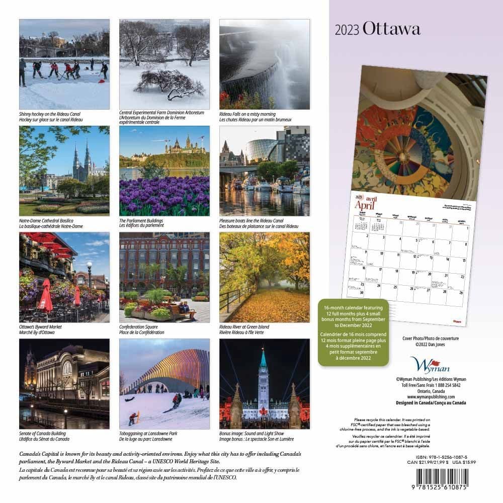 Ottawa 2023 Wall Calendar - Calendars.com