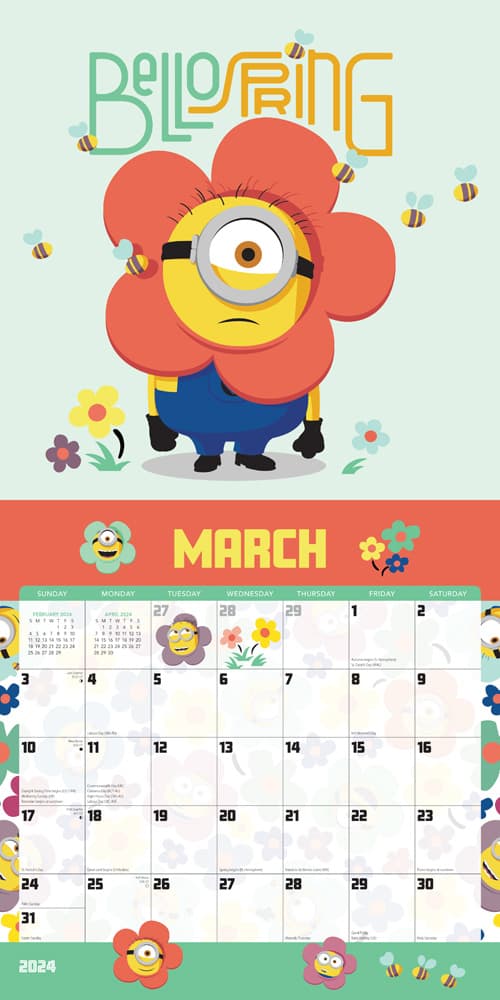 Minions 2024 Wall Calendar Second Alternate Image width=&quot;1000&quot; height=&quot;1000&quot;