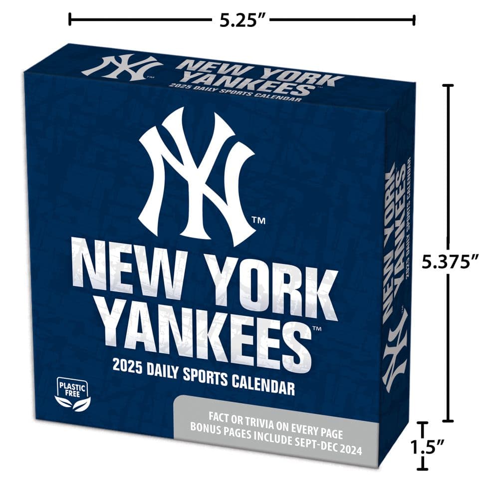 MLB New York Yankees 2025 Desk Calendar Fifth Alternate Image