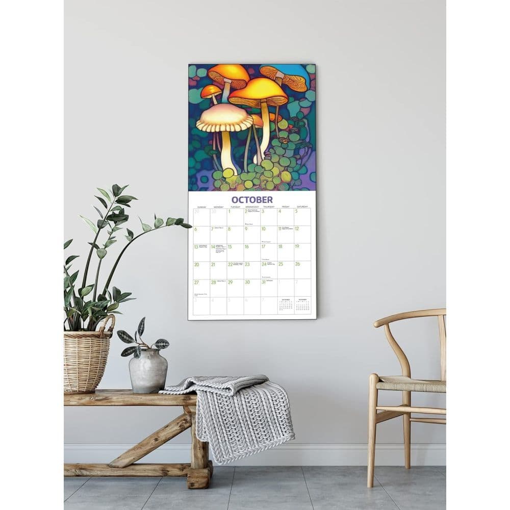 Trippy Shrooms 2024 Wall Calendar Fifth Alternate Image width=&quot;1000&quot; height=&quot;1000&quot;