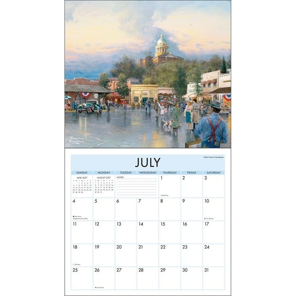 Thomas Kinkade Studios 2027 Wall Calendar Fourth Alternate Image