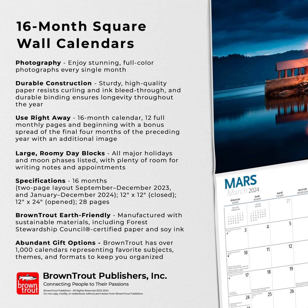 Canadian Geographic 2024 Wall Calendar