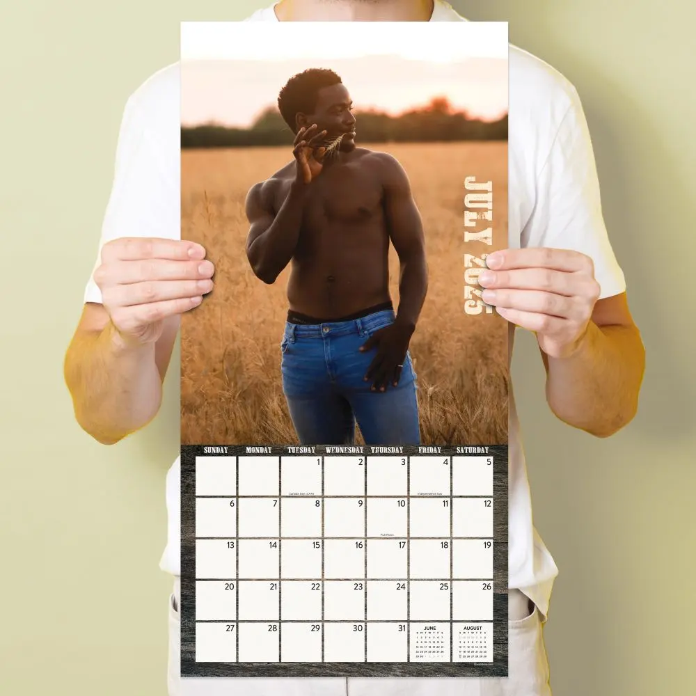 Cowboys Hot 2025 Wall Calendar
