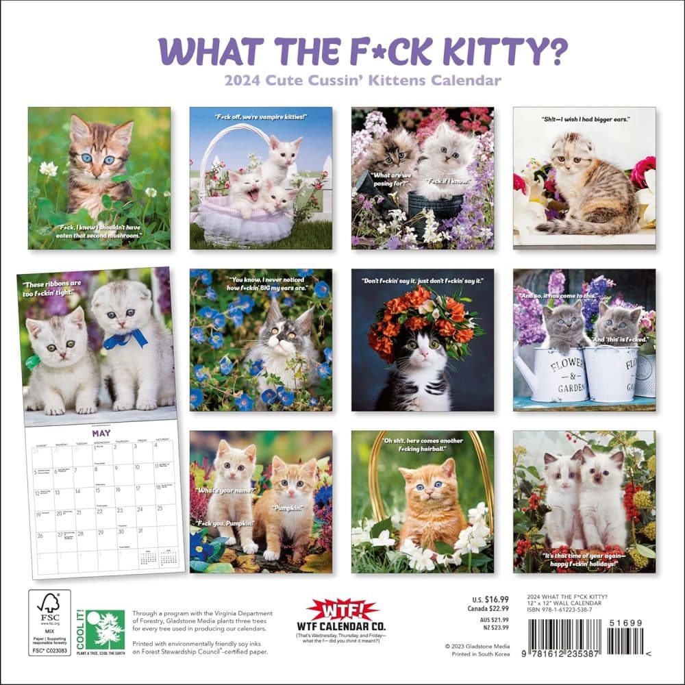 What the F*ck Kitty? 2024 Wall Calendar First Alternate Image width=&quot;1000&quot; height=&quot;1000&quot;