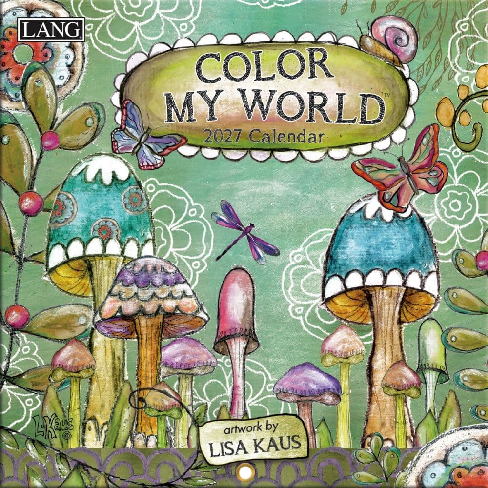 image Color My World 2027 Mini Wall Calendar by Lisa Kaus