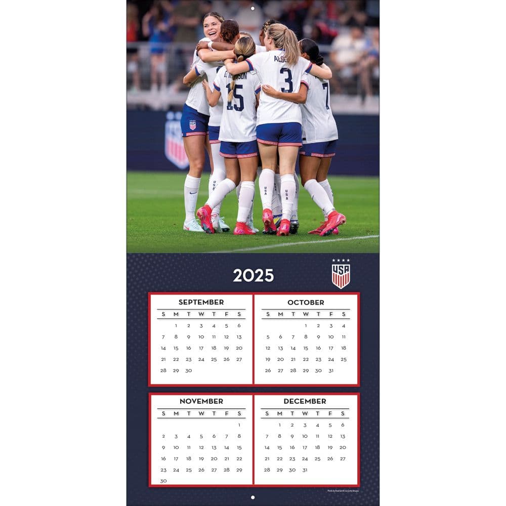 US Women&#39;s Soccer Team 2026 Wall Calendar Second Alternate Image