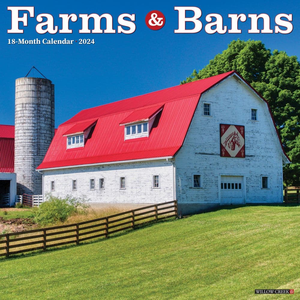 Farms Barns 2024 Wall Calendar Calendars com