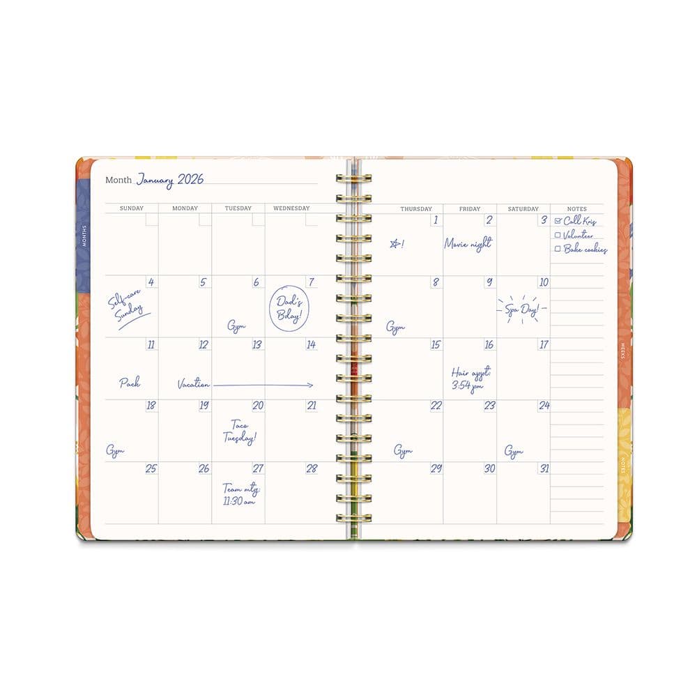 Bold Blossoms Undated Planner Third Alternate Image