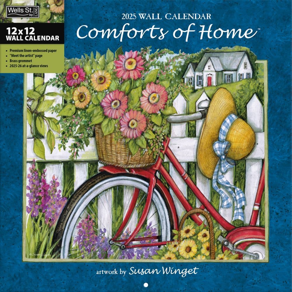 Comforts of Home by Susan Winget 2025 Wall Calendar