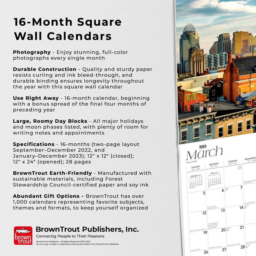 Ohio Places 2023 Wall Calendar - Calendars.com