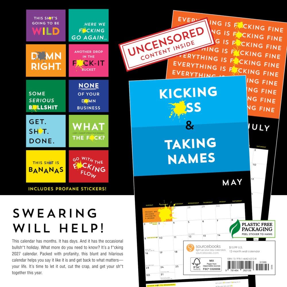 Fcking 2027 Wall Calendar First Alternate Image