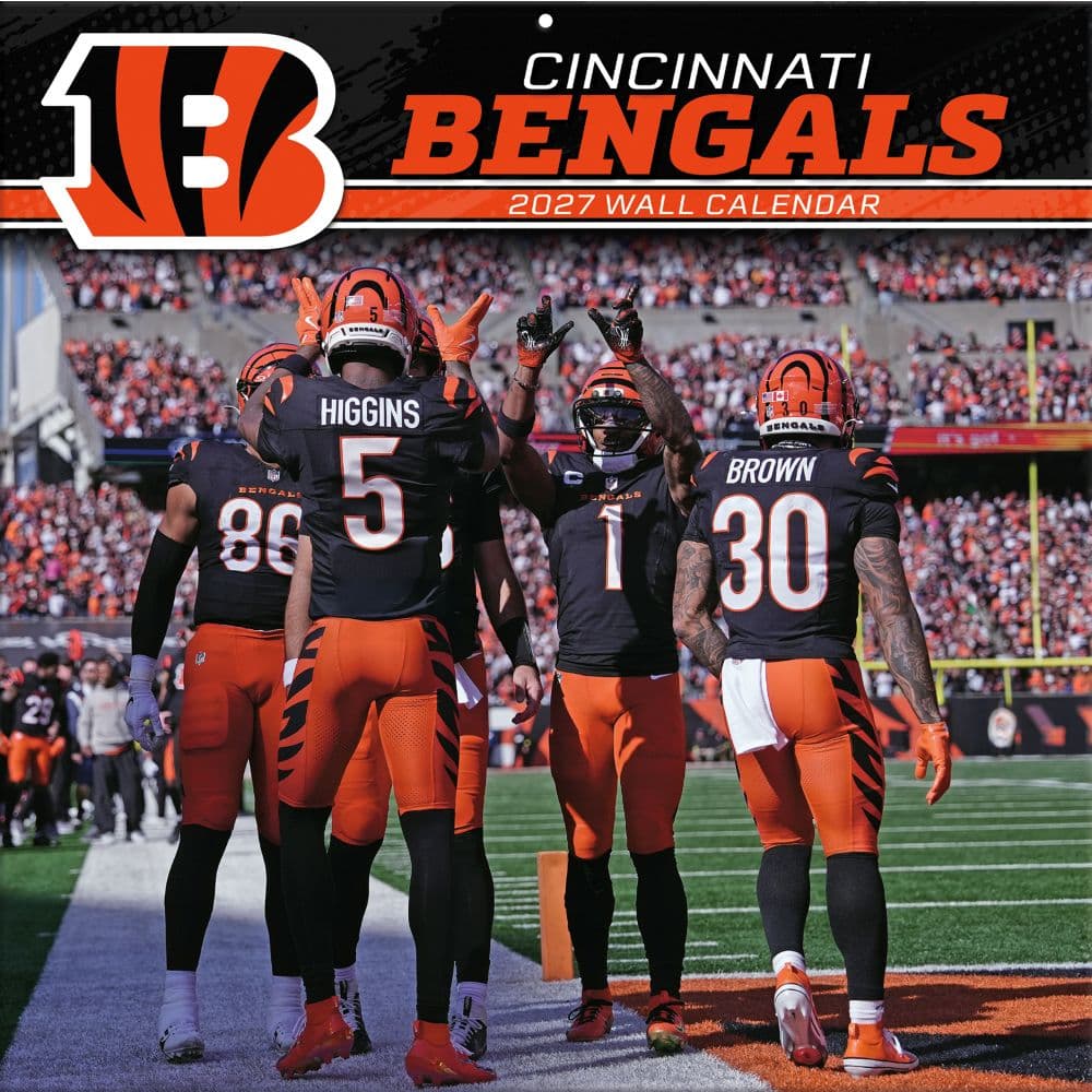 Cincinnati Bengals 2027 12” x 12” Team Wall Calendar