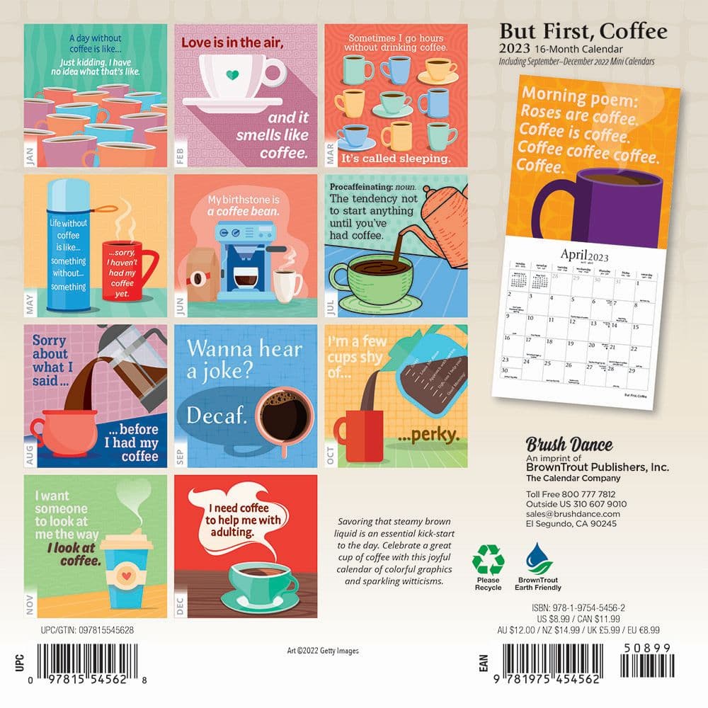 But First Coffee 2023 Mini Wall Calendar - Calendars.com