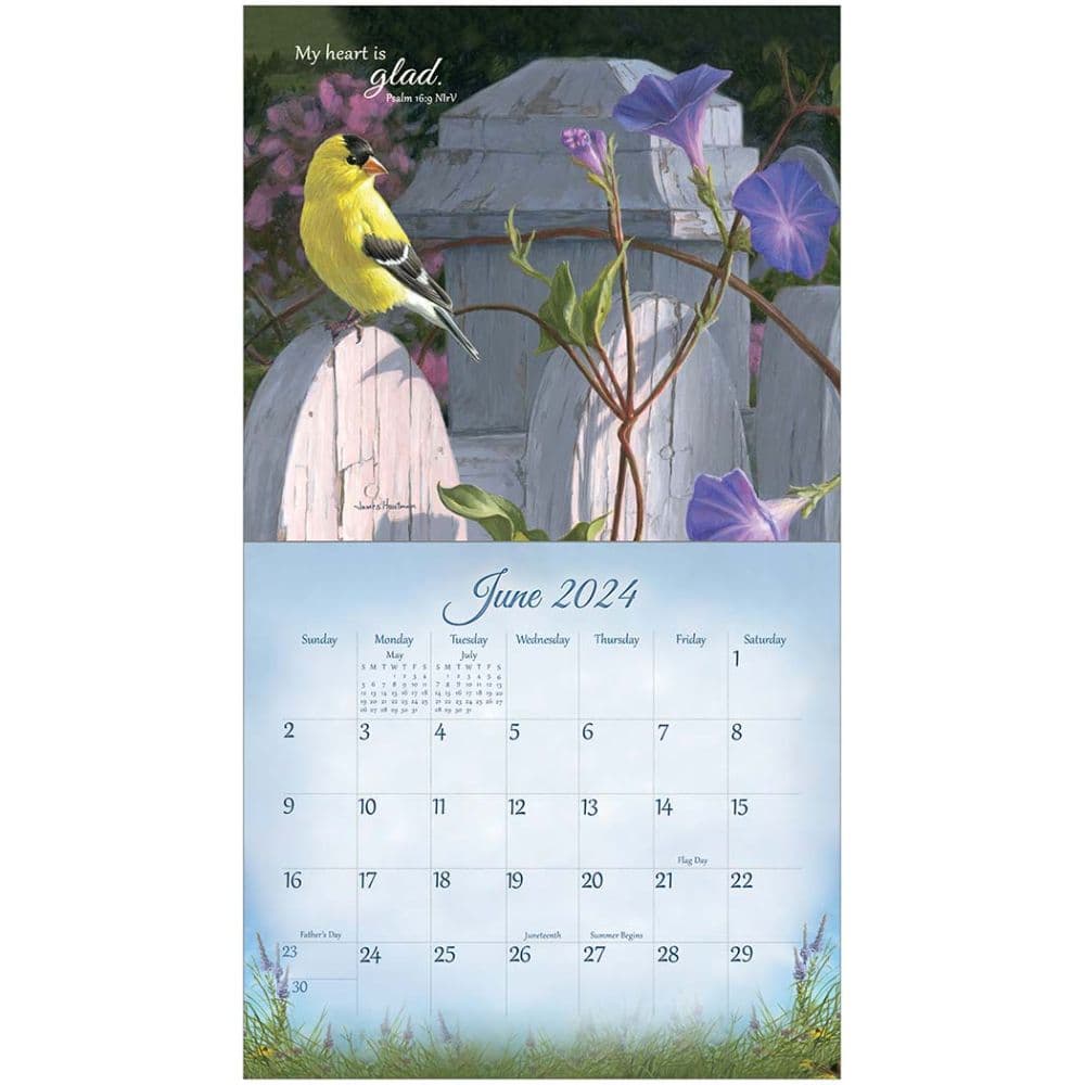 Songbirds of Faith Special Edition 2024 Wall Calendar Alternate Image 2