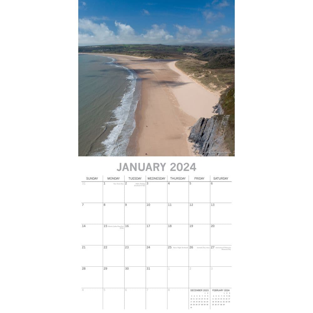 South Wales 2024 Wall Calendar