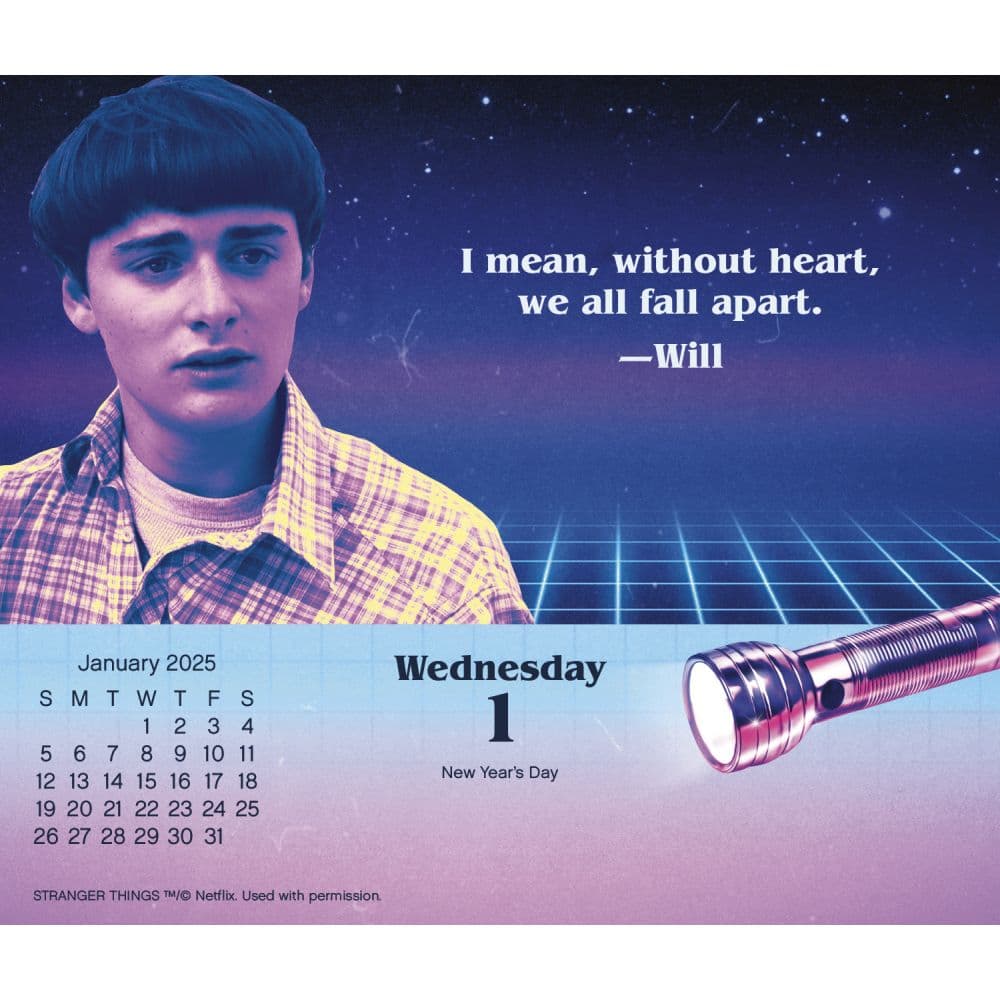 Stranger Things 2025 Desk Calendar