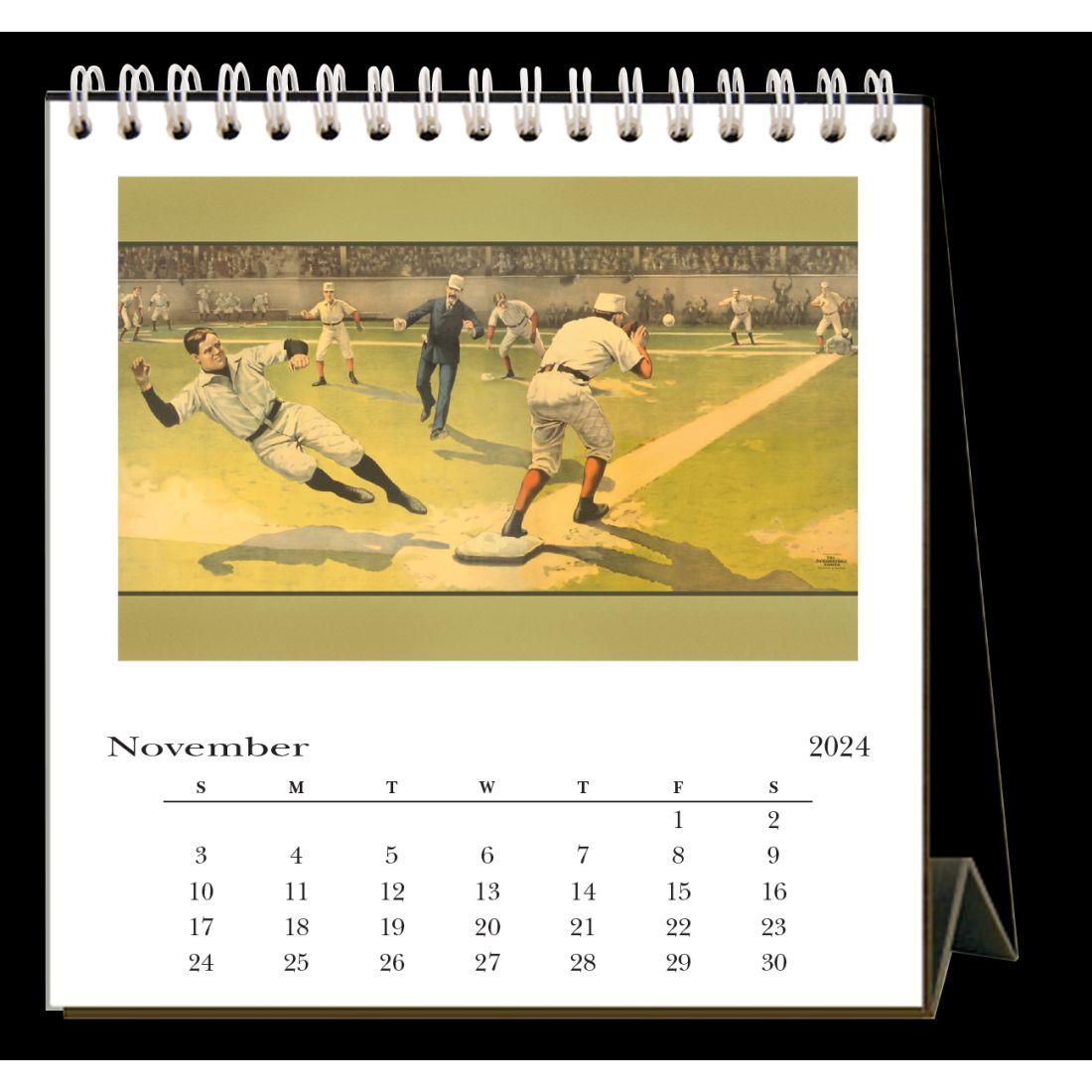 Baseball 2024 Easel Desk Calendar