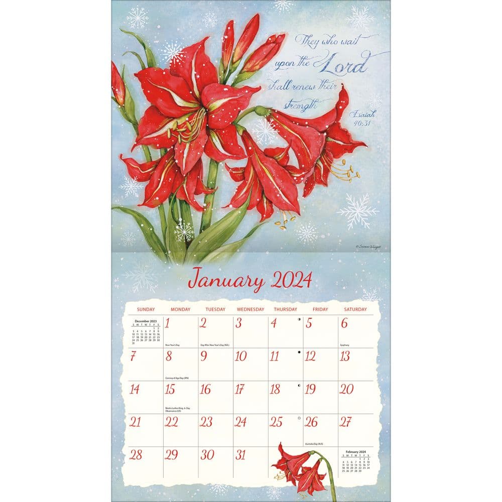 Nature’s Grace 2024 Wall Calendar