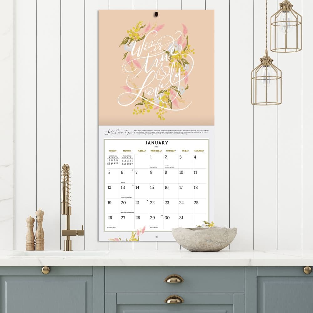 Just Breathe by Lily and Val 2025 Wall Calendar Third Alternate Image width="1000" height="1000"