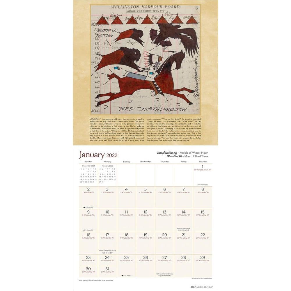 Lakota Way 2022 Wall Calendar - Calendars.com