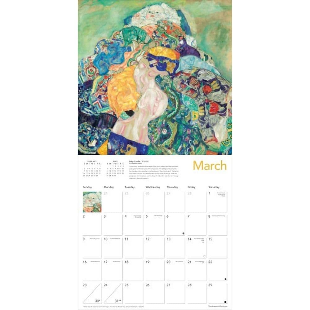 Klimt 2025 Wall Calendar Second Alternate Image