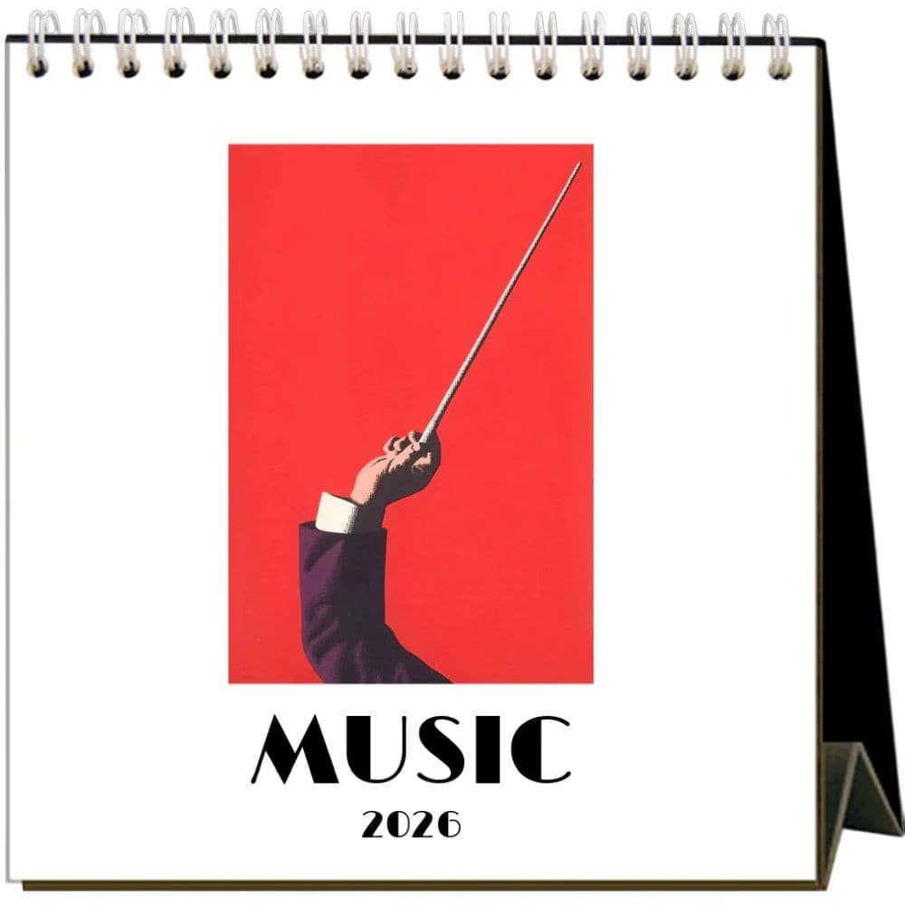 Music 2026 Easel Desk Calendar Main Product Image