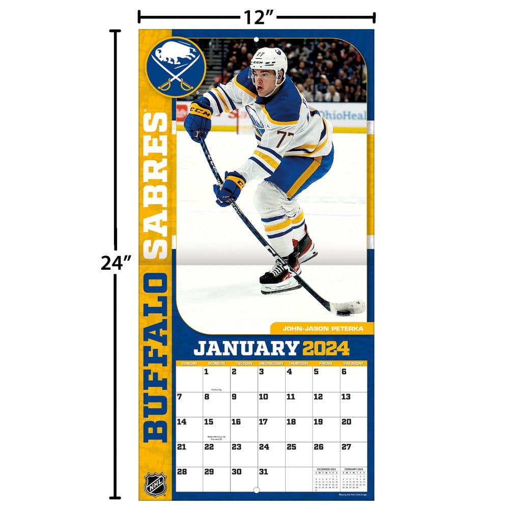Buffalo Sabres 2024 Wall Calendar Calendars com