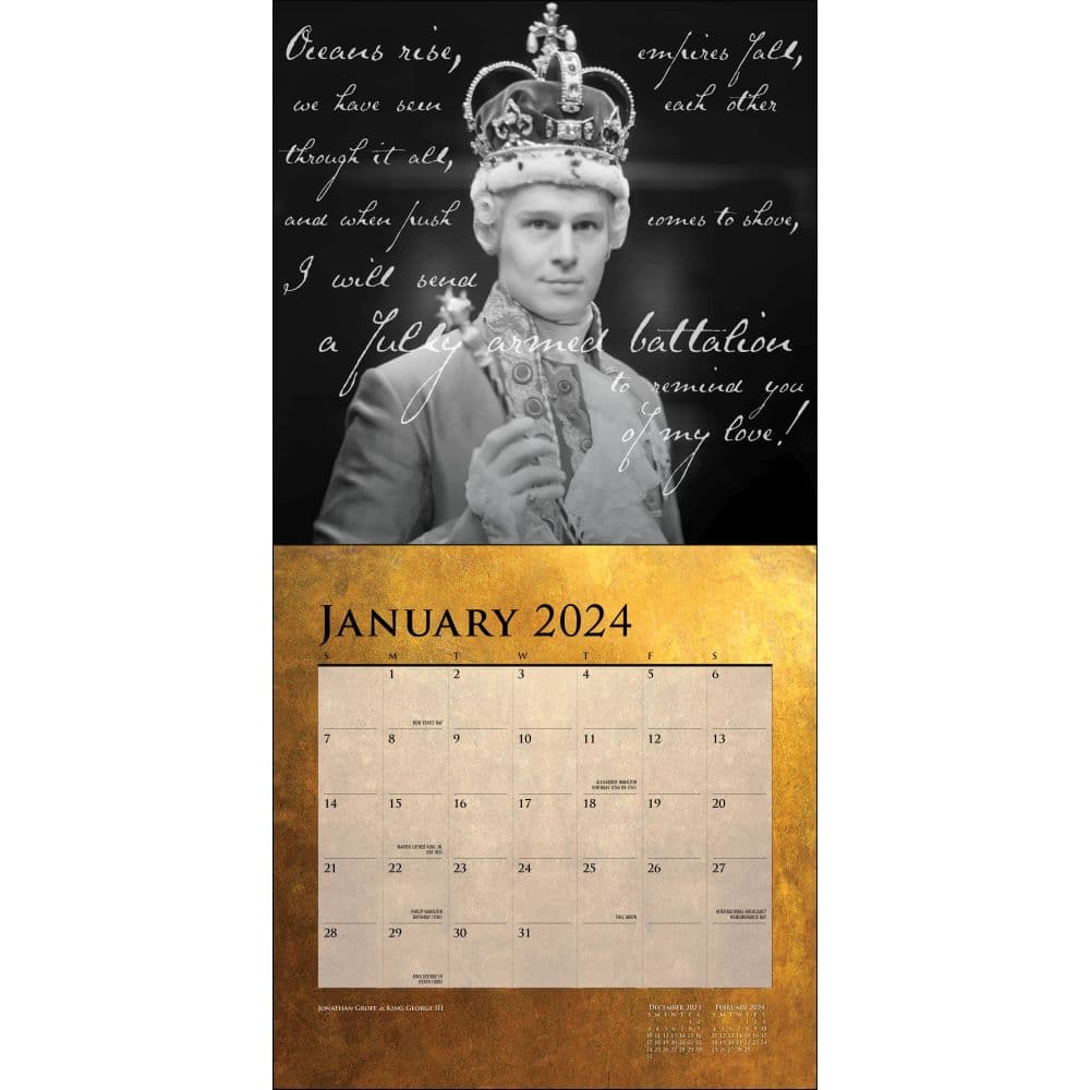 Hamilton 2024 Wall Calendar January