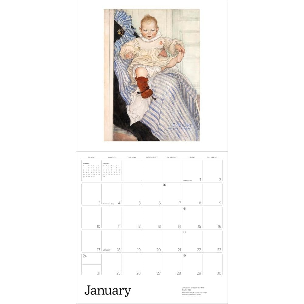 Carl Larsson 2027 Wall Calendar Second Alternate Image
