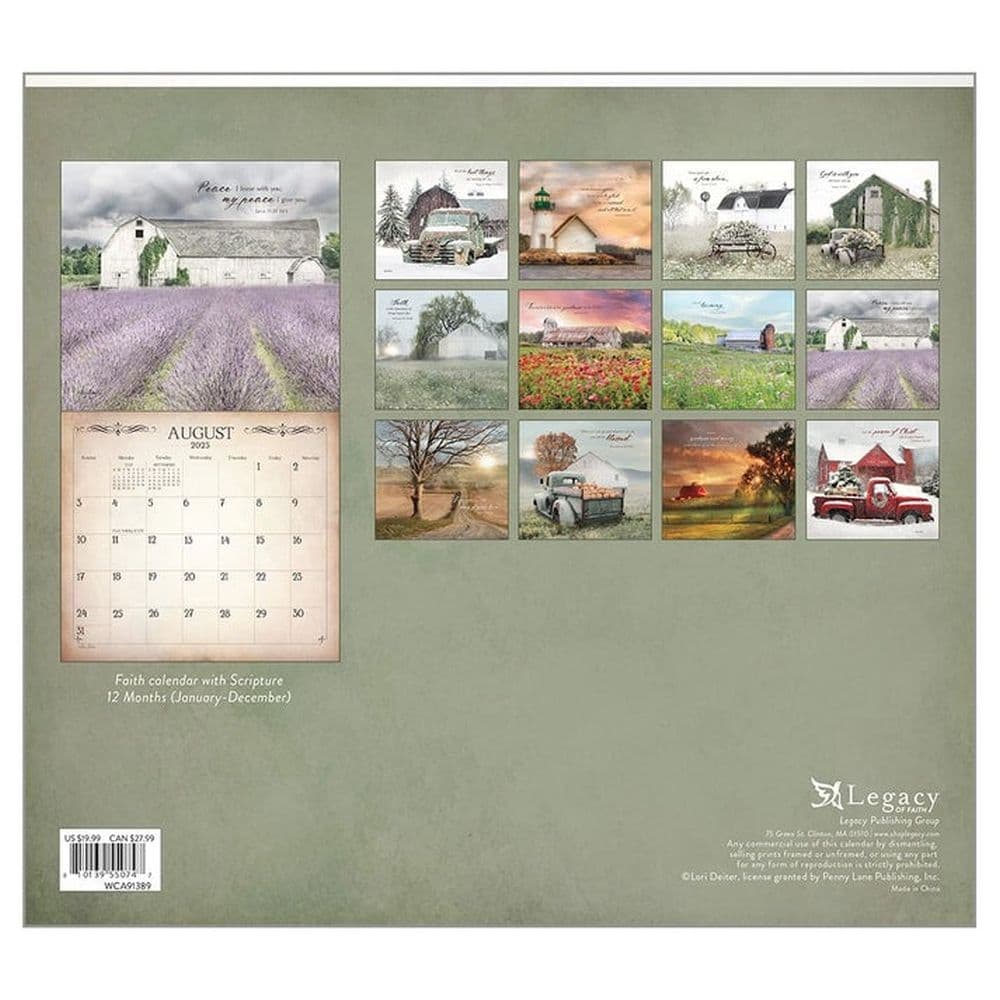 Land of Blessings 2025 Wall Calendar First Alternate Image width=&quot;1000&quot; height=&quot;1000&quot;
