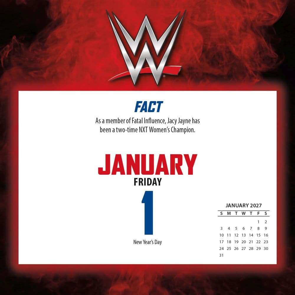 WWE 2027 Desk Calendar Second Alternate Image