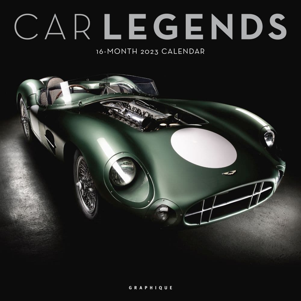 Graphique De France Car Legends 2023 Wall Calendar