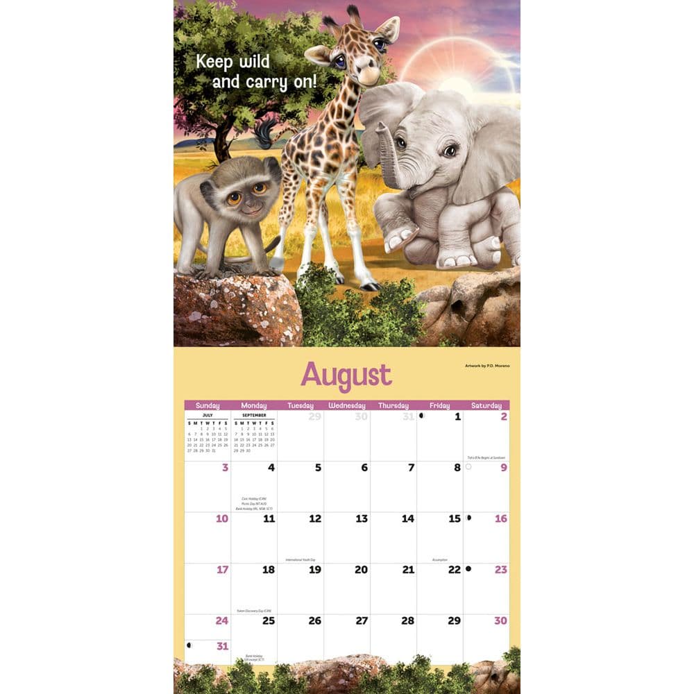 Animal Antics 2025 Wall Calendar Third Alternate Image width="1000" height="1000"